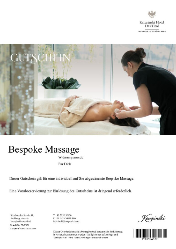 Bespoke Massage